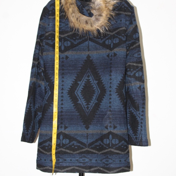 Buffalo Jackson Trading Co. Fur Hooded Fleece Jacket w/ Drawstring. Sz. L - Picture 8 of 12